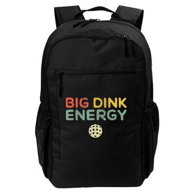Big Dink Energy Pickleball Funny Pickle Ball Lover Retro Backpack