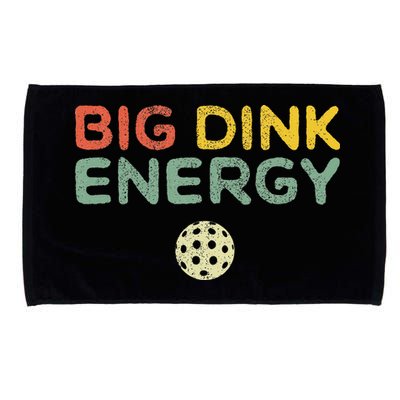 Big Dink Energy Pickleball Funny Pickle Ball Lover Retro Microfiber Hand Towel