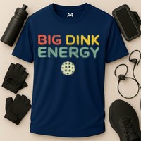 Big Dink Energy Pickleball Funny Pickle Ball Lover Retro Cooling Performance Crew T-Shirt