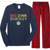 Big Dink Energy Pickleball Funny Pickle Ball Lover Retro Long Sleeve Pajama Set