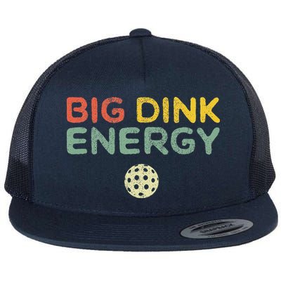 Big Dink Energy Pickleball Funny Pickle Ball Lover Retro Flatbill Hat