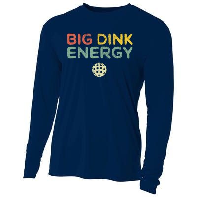 Big Dink Energy Pickleball Funny Pickle Ball Lover Retro Cooling Performance Long Sleeve Crew