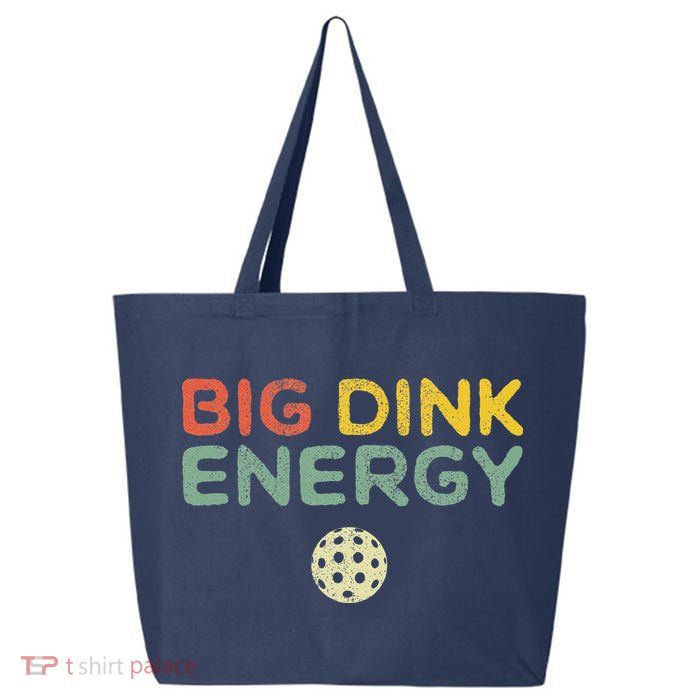 Big Dink Energy Pickleball Funny Pickle Ball Lover Retro 25L Jumbo Tote