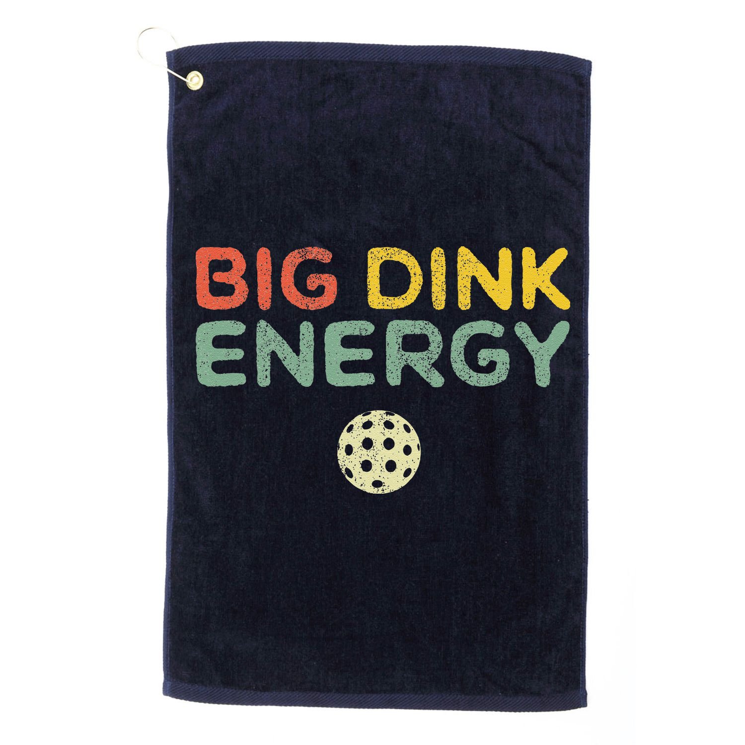 Big Dink Energy Pickleball Funny Pickle Ball Lover Retro Golf Towel