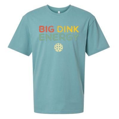 Big Dink Energy Pickleball Funny Pickle Ball Lover Retro Sueded Cloud Jersey T-Shirt