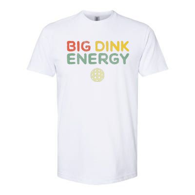 Big Dink Energy Pickleball Funny Pickle Ball Lover Retro Softstyle CVC T-Shirt