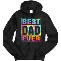 Best Dad Ever Vintage Tie Dye Funny Fathers Day Tie Dye Hoodie