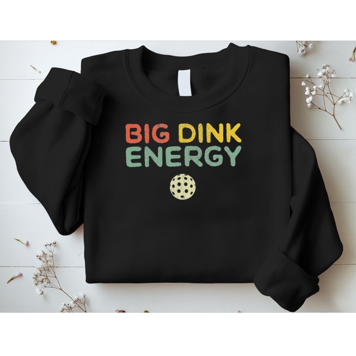 Big Dink Energy Pickleball Funny Pickle Ball Lover Men Retro Sweatshirt