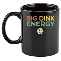 Big Dink Energy Pickleball Funny Pickle Ball Lover Men Retro 11oz C Handle Ceramic Mug
