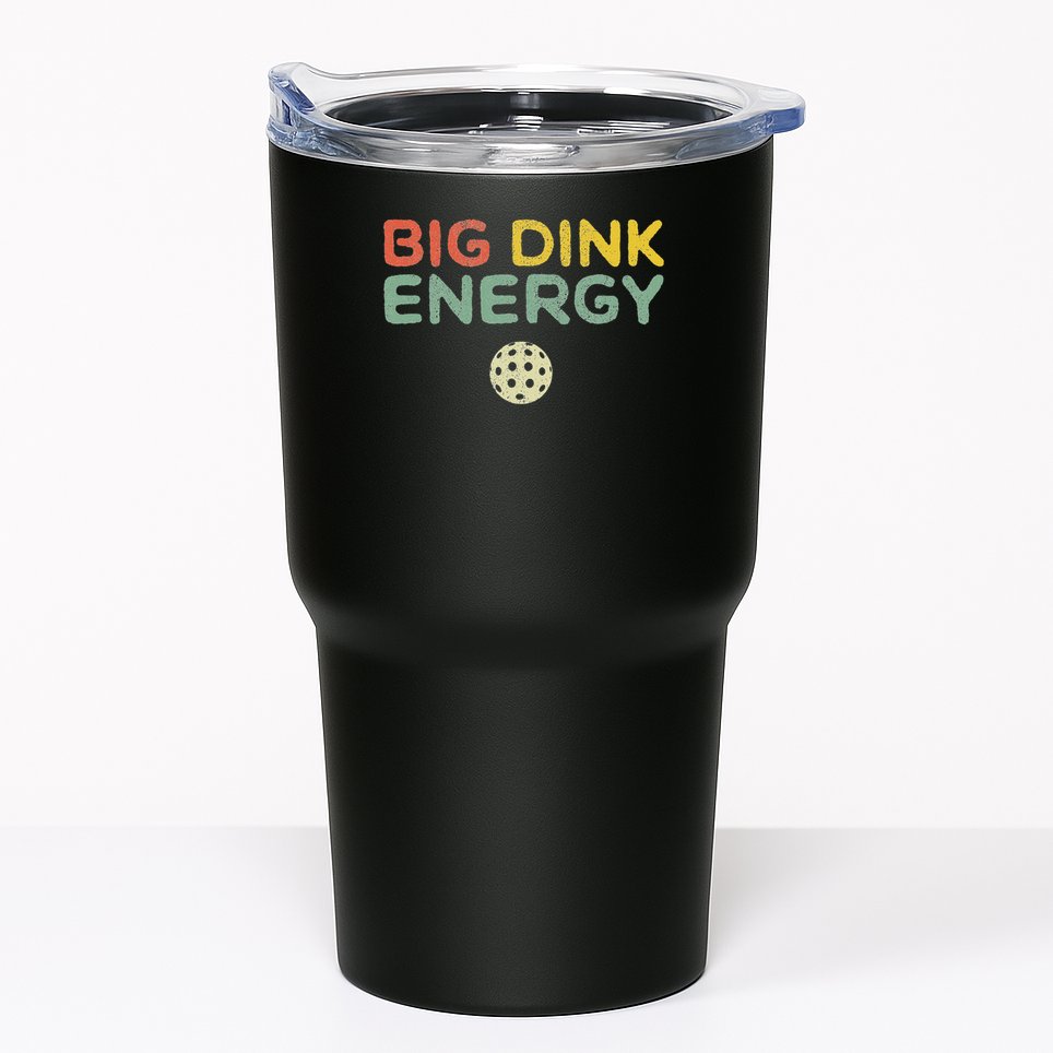 Big Dink Energy Pickleball Funny Pickle Ball Lover Men Retro Tumbler