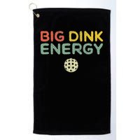 Big Dink Energy Pickleball Funny Pickle Ball Lover Men Retro Golf Towel