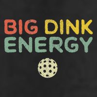 Big Dink Energy Pickleball Funny Pickle Ball Lover Men Retro Golf Towel