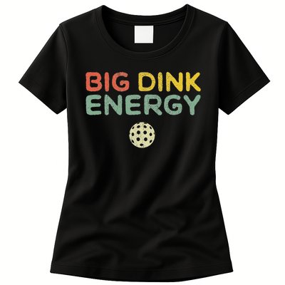 Big Dink Energy Pickleball Funny Pickle Ball Lover Men Retro Womens T-Shirt