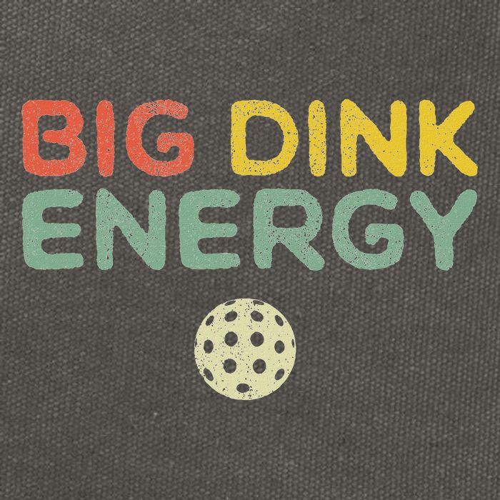 Big Dink Energy Pickleball Funny Pickle Ball Lover Men Retro Cotton Canvas Backpack
