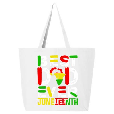 Best Dad Ever Juneteenth June 19 1865 Black History Month Gift 25L Jumbo Tote