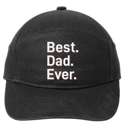 Best Dad Ever 7-Panel Snapback Hat