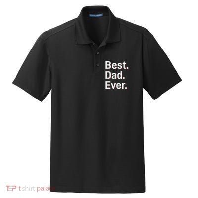 Best Dad Ever Dry Zone Grid Polo