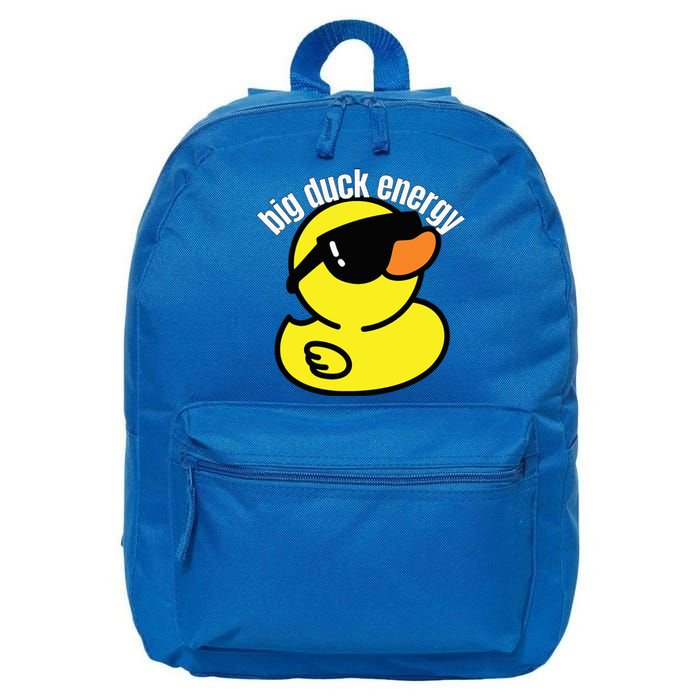 Big Duck Energy Funny Rubber Ducky 16 in Basic Backpack