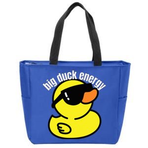 Big Duck Energy Funny Rubber Ducky Zip Tote Bag