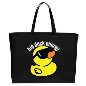 Big Duck Energy Funny Rubber Ducky Cotton Canvas Jumbo Tote