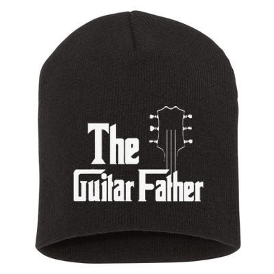 Best Dad Ever Daddy Guitar Vintage Lover Guitar Fathers Day Short Acrylic Beanie