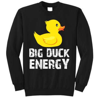 Big Duck Energy Yellow Rubber Duck Design Sweatshirt