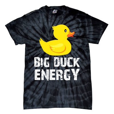 Big Duck Energy Yellow Rubber Duck Design Tie-Dye T-Shirt