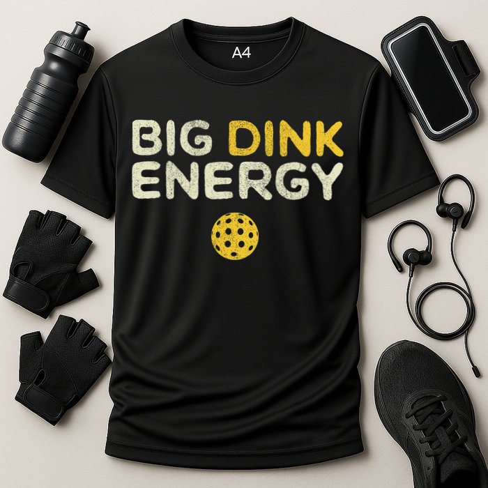 Big Dink Energy Pickleball Funny Pickle Ball Lover Cooling Performance Crew T-Shirt