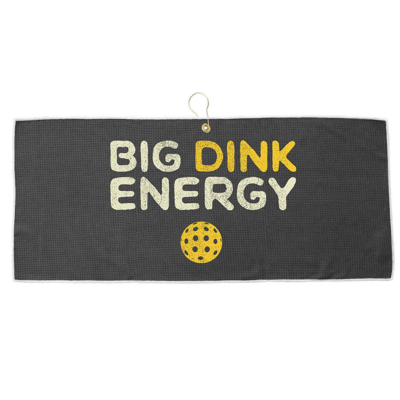 Big Dink Energy Pickleball Funny Pickle Ball Lover Large Microfiber Waffle Golf Towel