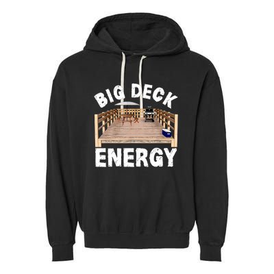 Big Deck Energy Funny Garment-Dyed Fleece Hoodie