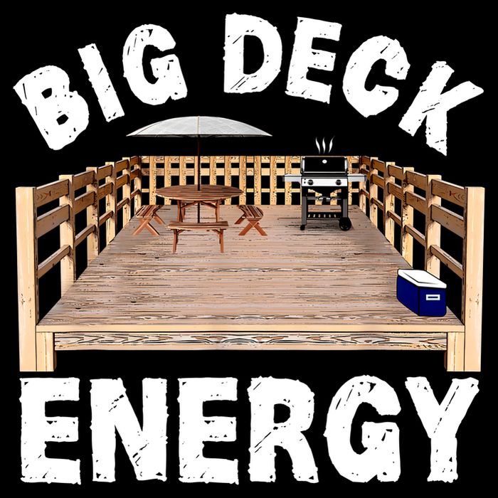 Big Deck Energy Funny Cooling Performance Crew T-Shirt