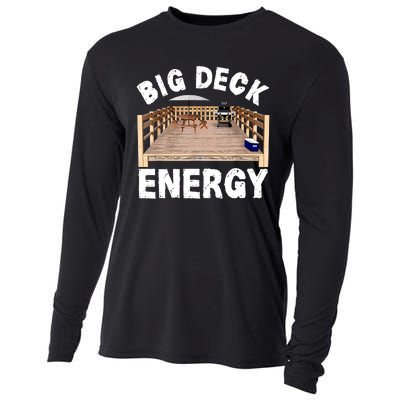 Big Deck Energy Funny Cooling Performance Long Sleeve Crew