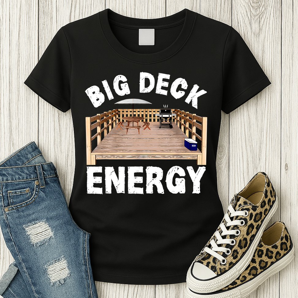 Big Deck Energy Funny Womens T-Shirt