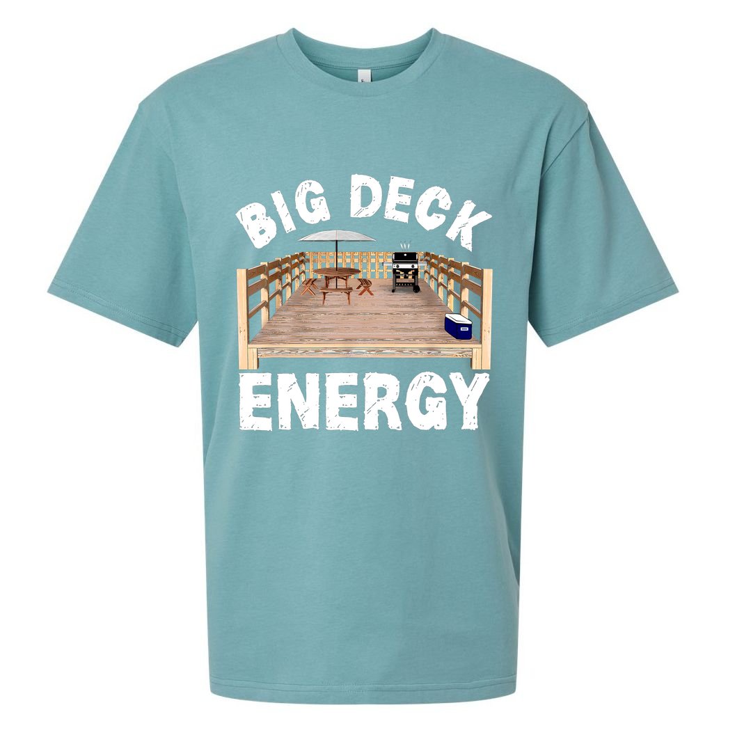 Big Deck Energy Funny Sueded Cloud Jersey T-Shirt
