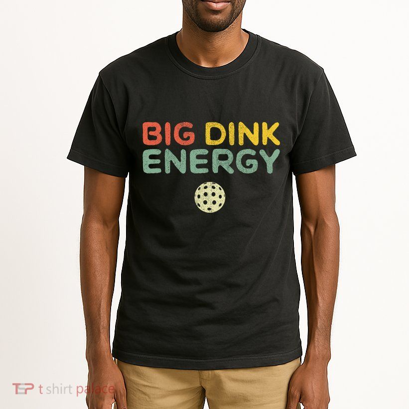 Big Dink Energy Funny Vintage Paddleball Pickleball Player Tall T-Shirt
