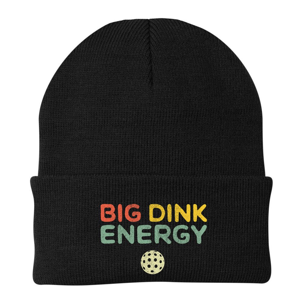 Big Dink Energy Funny Vintage Paddleball Pickleball Player Beanie