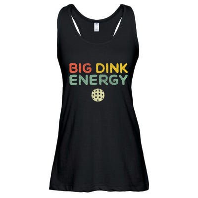 Big Dink Energy Funny Vintage Paddleball Pickleball Player Ladies Essential Flowy Tank