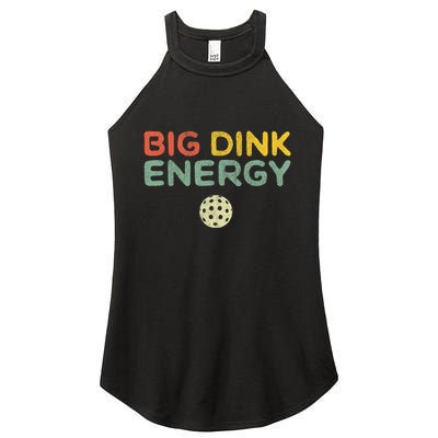 Big Dink Energy Funny Vintage Paddleball Pickleball Player Women's Perfect Tri Rocker Tank