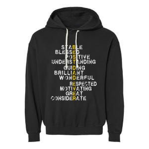 Best Dad Ever Funny Father's Day Husband Garment-Dyed Fleece Hoodie