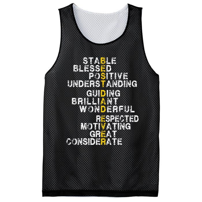 Best Dad Ever Funny Father's Day Husband Mesh Reversible Basketball Jersey Tank