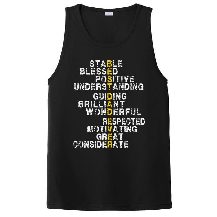 Best Dad Ever Funny Father's Day Husband PosiCharge Competitor Tank