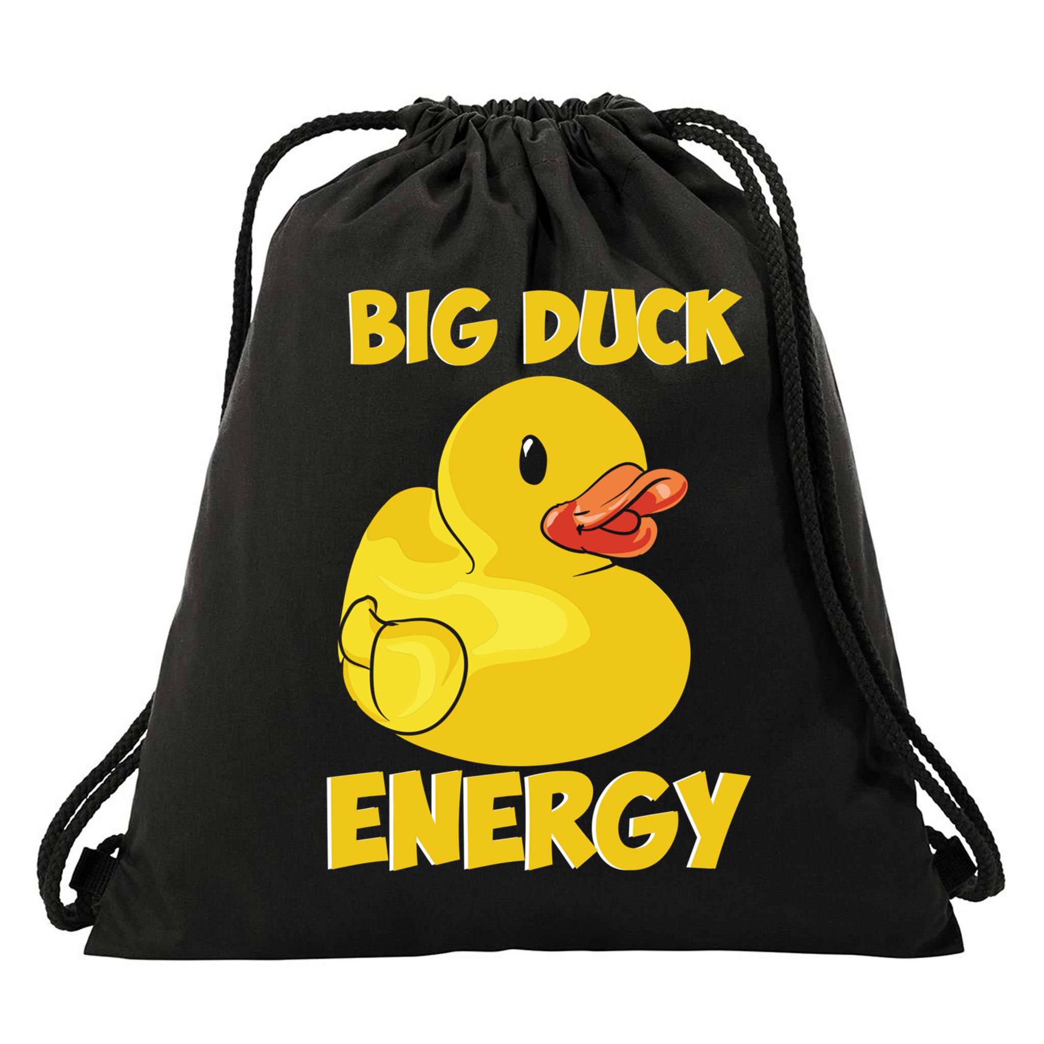 Big Duck Energy (For Dark Cloths) Drawstring Bag
