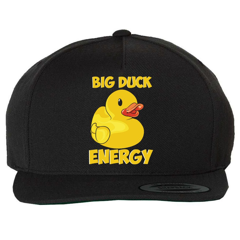 Big Duck Energy (For Dark Cloths) Wool Snapback Cap