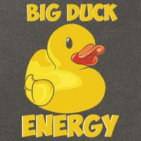 Big Duck Energy (For Dark Cloths) Cotton Canvas Backpack