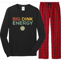 Big Dink Energy Pickleball Funny Pickle Ball Lover Men Retro Long Sleeve Pajama Set