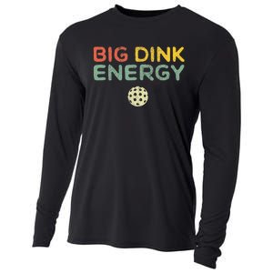 Big Dink Energy Pickleball Funny Pickle Ball Lover Men Retro Cooling Performance Long Sleeve Crew