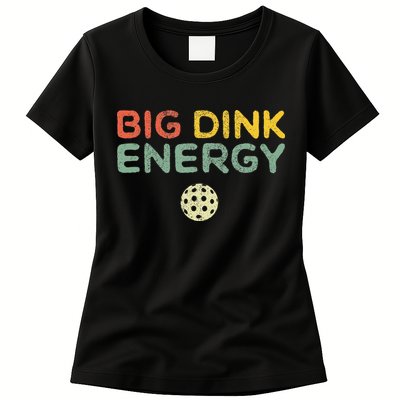 Big Dink Energy Pickleball Funny Pickle Ball Lover Men Retro Womens T-Shirt