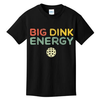 Big Dink Energy Pickleball Funny Pickle Ball Lover Men Retro Kids T-Shirt