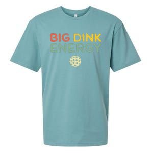 Big Dink Energy Pickleball Funny Pickle Ball Lover Men Retro Sueded Cloud Jersey T-Shirt