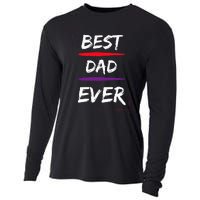 Best Dad Ever Gift for Father Funny Present Cooling Performance Long Sleeve Crew